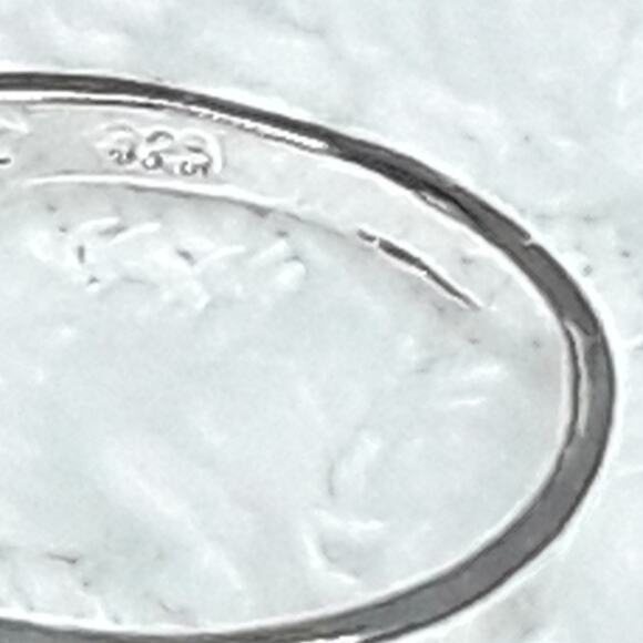 Size 8- .925 Sterling Silver & Emerald Green CZ - Picture 4 of 5